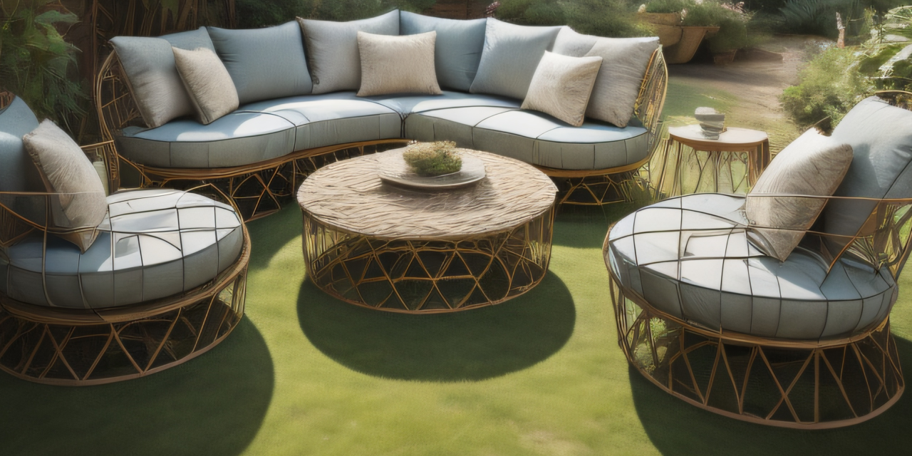 Create an eco-friendly outdoor oasis with these essential recycled furniture items